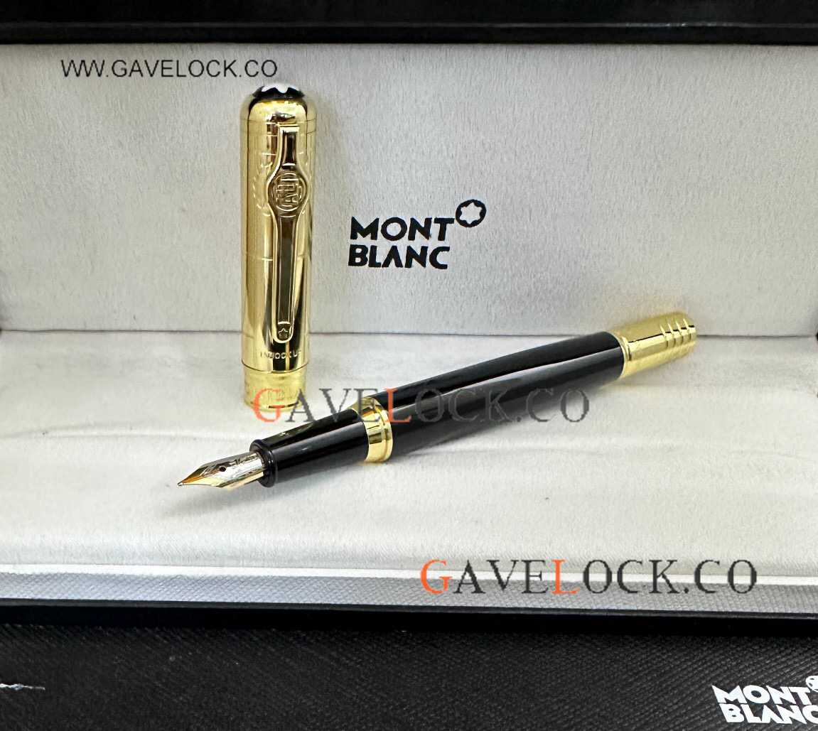 Clone Mont Blanc Muhammad Ali Fountain Pen Gold Cap